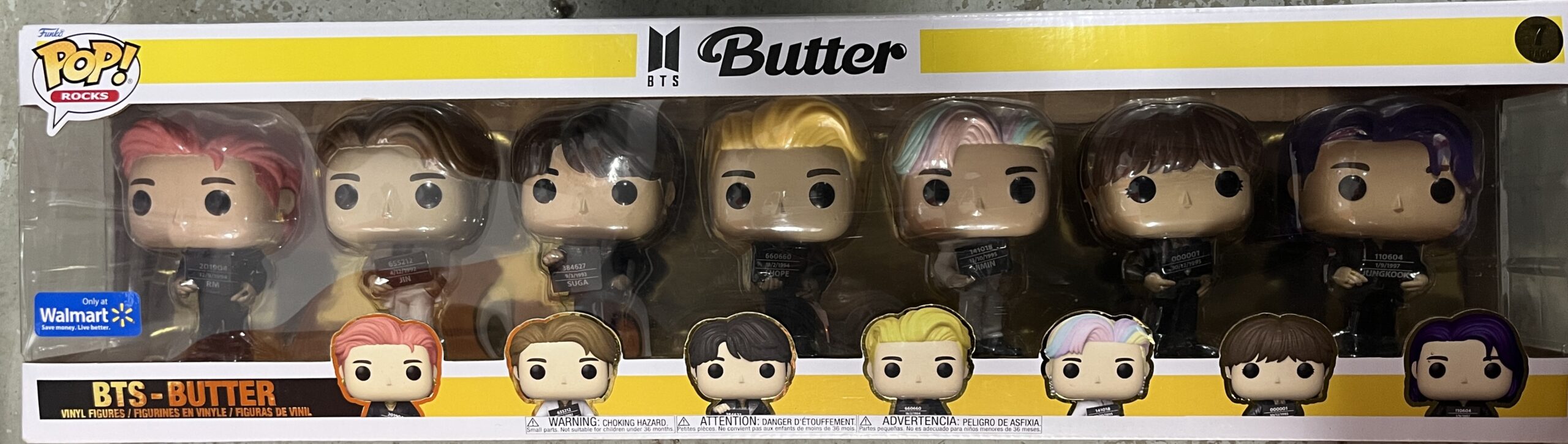 Funko Pop! Rocks: BTS - Butter - 7pk (Walmart Exclusive) Funko Pop! Rocks: BTS - Butter - 7pk (Walmart Exclusive)