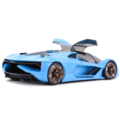 Bburago 1:24 Lamborghini Terzo Millennio Blue Alloy Luxury Vehicle Diecast Cars Model Toy Collection Gift