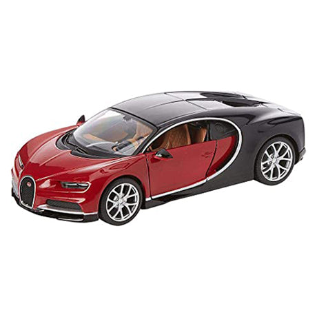 Maisto 1:24 Assembly Line Bugatti Chiron – Red/Black