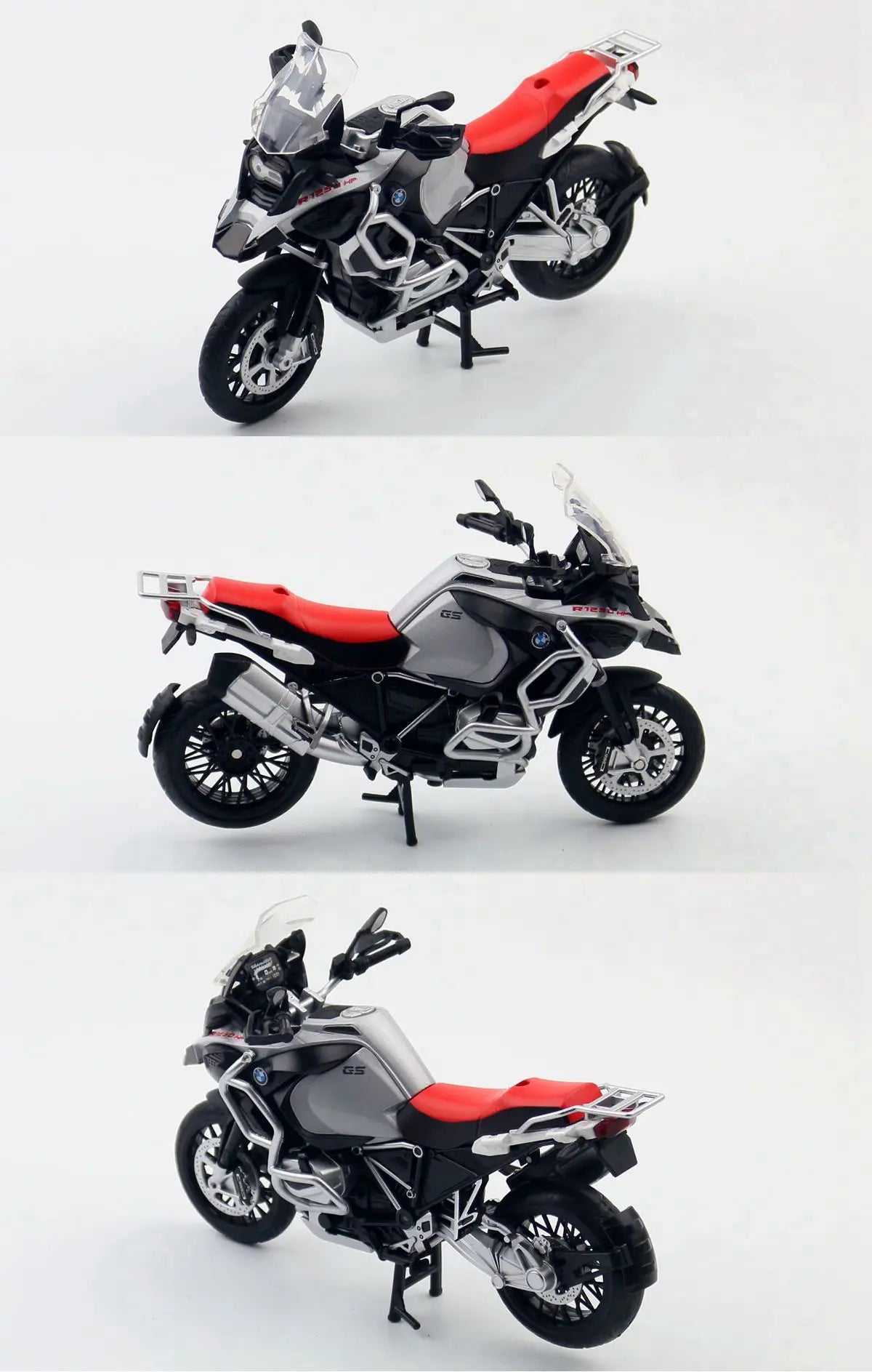 1/12 BMW R1250 GS Toy Motorcycle Diecast Metal Model 1:12 Off-Road Sport Racing Sound & Light Collection Gift For Boy Children