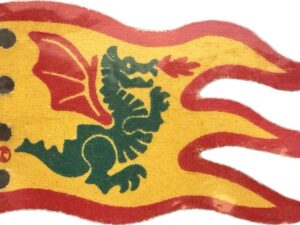 Vtg. 1993 LEGO Castle Dragon Knight X376PX1 Cloth Flag Banner 90's Medieval Army