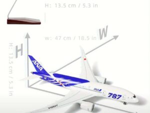 Boeing 787 Collectors Desk Model Airplane 18