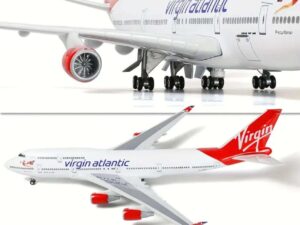 Virgin Atlantic Boeing 747 Collector Desk Model Airplane 18