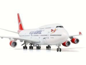 Virgin Atlantic Boeing 747 Collector Desk Model Airplane 18