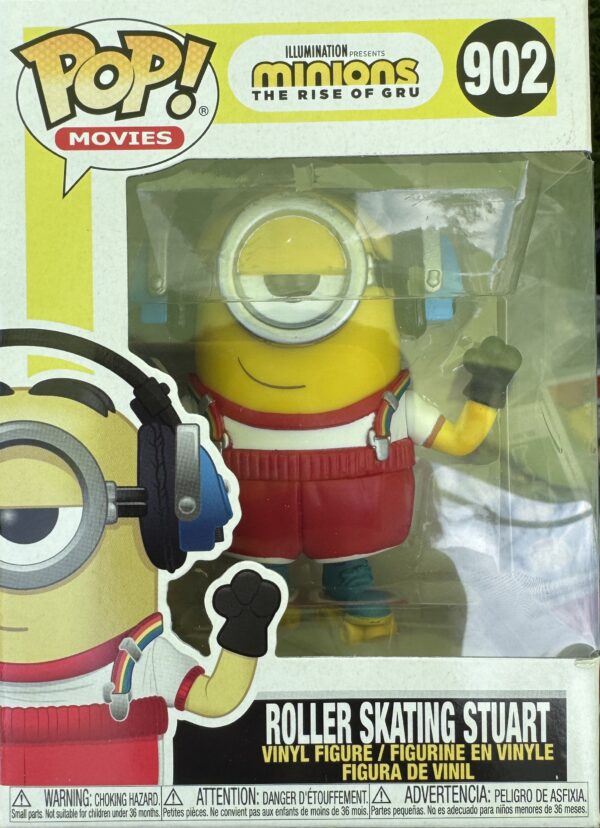 Funko POP! #902 Movies Minions The Rise of Gru Roller Skating Stuart