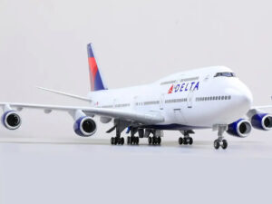 Delta Airlines Boeing 747 Collectors Desk Model 18” with Stand